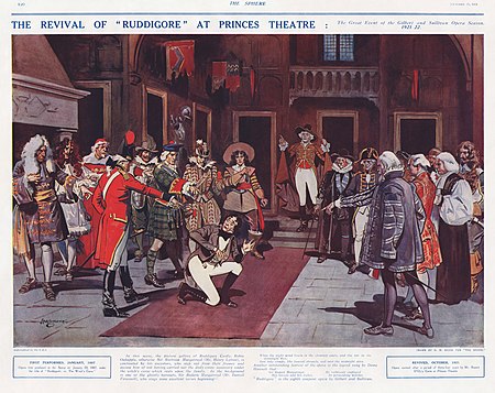 H. M. Brock - Gilbert and Sullivan - D'Oyly Carte Opera Company Ruddigore revival 1921.jpg