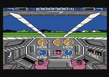 Atari 8-bit screenshot Infiltrator (video game) Atari 8-bit PAL screenshot.png