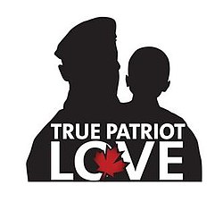 Logo kanadské charity, Nadace True Patriot Love.