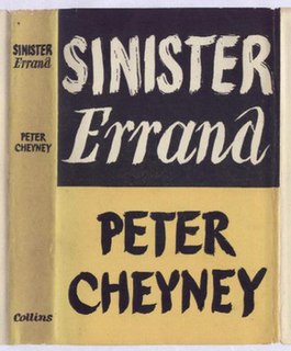 <i>Sinister Errand</i> 1945 novel