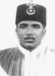 Hassan Nooraddeen II Sultan of the Maldives
