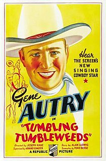 <i>Tumbling Tumbleweeds</i> (film) 1935 film by Joseph Kane, Nat Levine