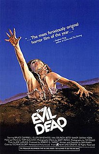 <i>The Evil Dead</i> 1981 supernatural horror film by Sam Raimi