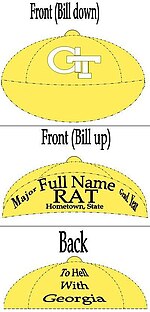 Georgia Tech Rat Cap inscription diagram. GeorgiaTechRatCapDiagram.jpg