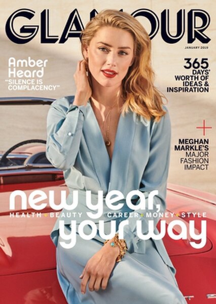 Cover of the January 2019 issue, the final print issue, featuring Amber Heard