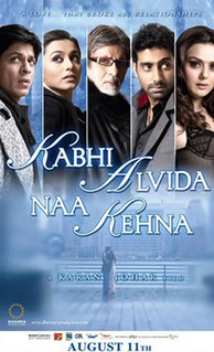 <i>Kabhi Alvida Naa Kehna</i> 2006 film directed by Karan Johar