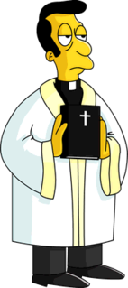 Reverend Lovejoy fictional character from The Simpsons franchise