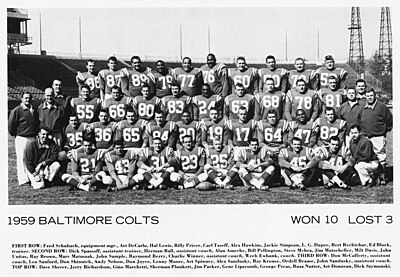 1959 Baltimore Colts Season