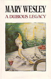 <i>A Dubious Legacy</i> 1992 novel by Mary Wesley