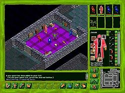 A Shaper explores one of the game's dungeons with his creations Geneforge Shaper Explores Dungeon.jpg