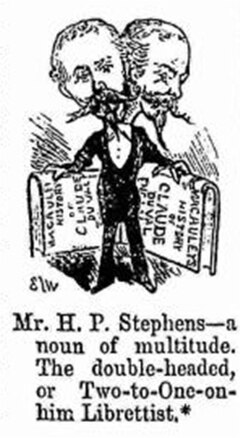 Stephens caricatured in Punch, 1881