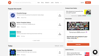 Product Hunt product discovery website