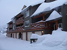 A row of vacation homes at Big White Ski Resort in Canada Rental Home BW.jpg