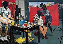 Untitled (Studio) (2014) at the Metropolitan Museum of Art in 2022 Untitled (Studio), 2014, Kerry James Marshall.jpg