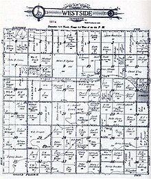 Map of Westside Township - 1914