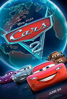 <i>Cars 2</i> 2011 American computer-animated action comedy spy film produced by Pixar Animation Studios