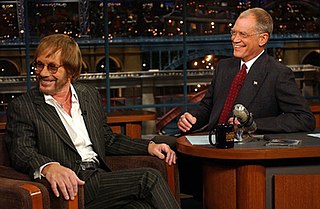 Warren Zevon on the <i>Late Show with David Letterman</i> in 2002