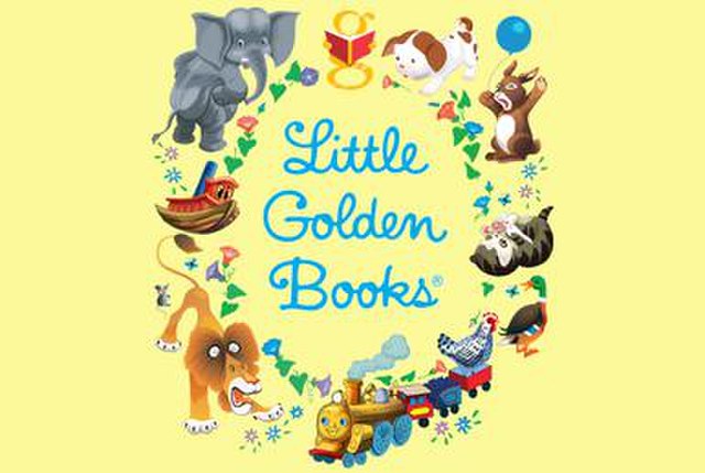 A typical example of the Little Golden Books logo.