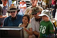 David Nixon (far left) and Pat Doughtie with young actors Tanner Maguire and Bailee Madison on the set On set photo from Letters to God.jpg