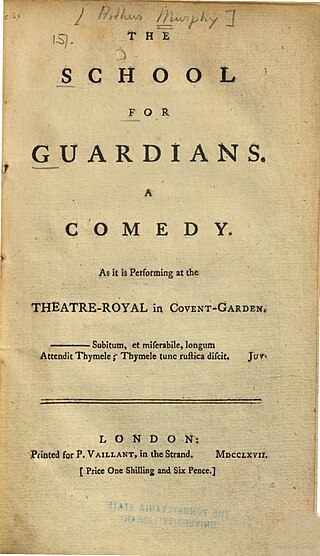 <i>The School for Guardians</i> 1767 play