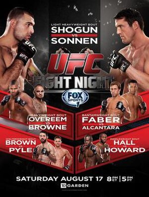 The poster for UFC Fight Night: Shogun vs. Sonnen