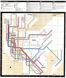 Vignelli's 1972 New York City subway map Vignelli 1972.jpg
