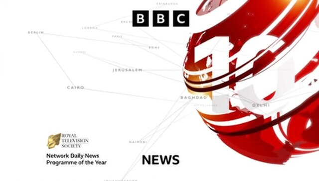 Title card used since 3 April 2023. Alongside it was a Royal Television Society award for "Network Daily News Programme of the Year".