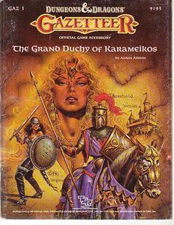 <i>The Grand Duchy of Karameikos</i> Tabletop role-playing game supplement for Dungeons & Dragons