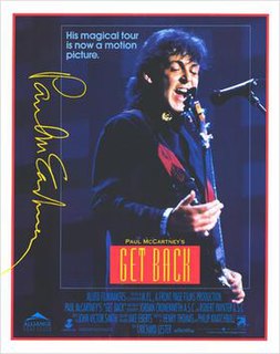 <i>Get Back</i> (film) 1991 video by Paul McCartney