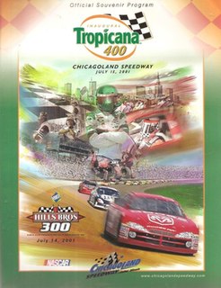 2001 Tropicana 400 18th race of the 2001 NASCAR Winston Cup Series