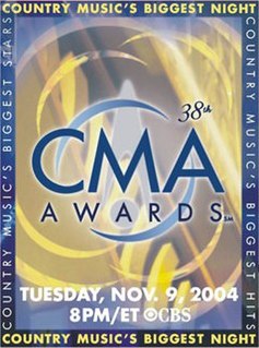 <span class="mw-page-title-main">2004 Country Music Association Awards</span>