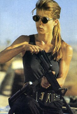 Linda Hamilton as Sarah Connor in Terminator 2: Judgment Day (1991)