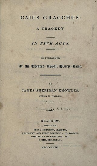 <i>Caius Gracchus</i> (play) 1815 play