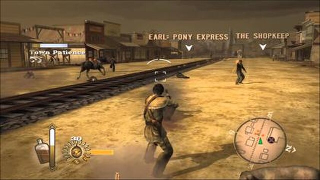 Gunfights are an important feature of the game, with enemies ranging from outlaws to wild animals.