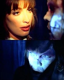 The video's climax: Dana Patrick, as "Beauty", confronts Meat Loaf, as "The Beast" IdDoAnythingForLove.jpg