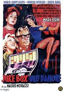 <i>Juke box urli damore</i> 1959 Italian film