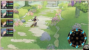 In-game screenshot demonstrating the unique art style of the game. OreShika 2 screenshot.jpg