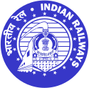 Red-and-white Indian Railways logo