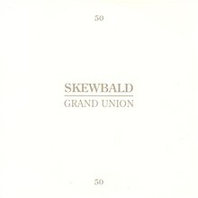 A white cover consisting of only small text reading "SKEWBALD/GRAND UNION" in all caps. Two 50s appear on the top and bottom.