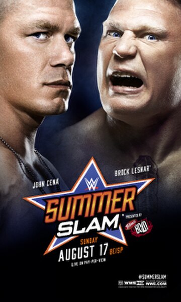 Promotional poster featuring John Cena and Brock Lesnar