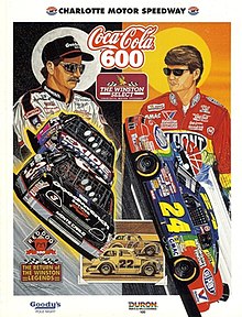 The 1995 Coca-Cola 600 program cover, 