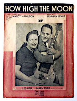 1951 sheet music for the Les Paul and Mary Ford recording, Chappell, New York.