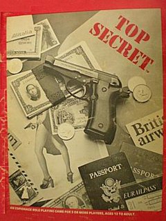 Top Secret is an espionage-themed role-playing game written by Merle M. Rasmussen and first published in 1980 by TSR, Inc.