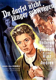 <i>You Can No Longer Remain Silent</i> 1955 West German romantic drama film