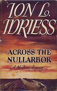 <i>Across the Nullarbor</i> book by Ion Idriess