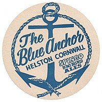 Blue Anchor beermat with logo Blue Anchor beermat.jpeg