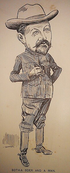 File:Caricature of Louis Botha by D. C. Boonzaier, 1901.jpg