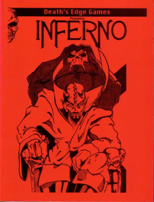 Front cover Cover of Inferno RPG 1994.png
