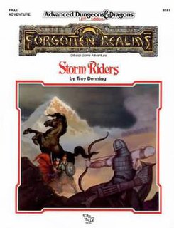Storm Riders is an adventure module published in 1990 for the Advanced Dungeons & Dragons fantasy role-playing game.