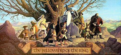 Image: Hildebrandt Fellowship of the Ring 1976 Tolkien Calendar